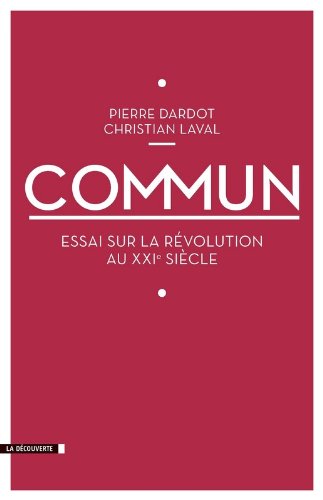Couverture du livre Commun par Pierre Dardot et Christian Laval